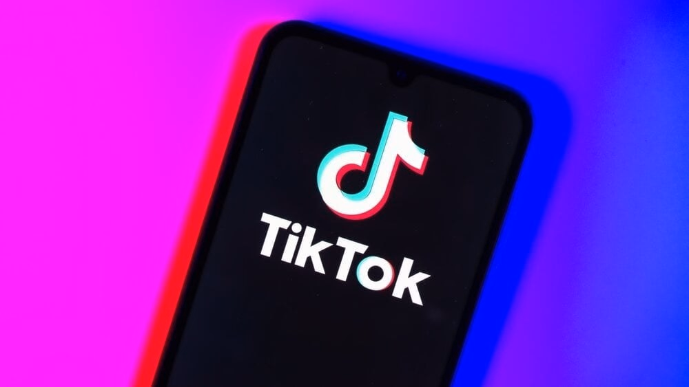 TikTok on a phone